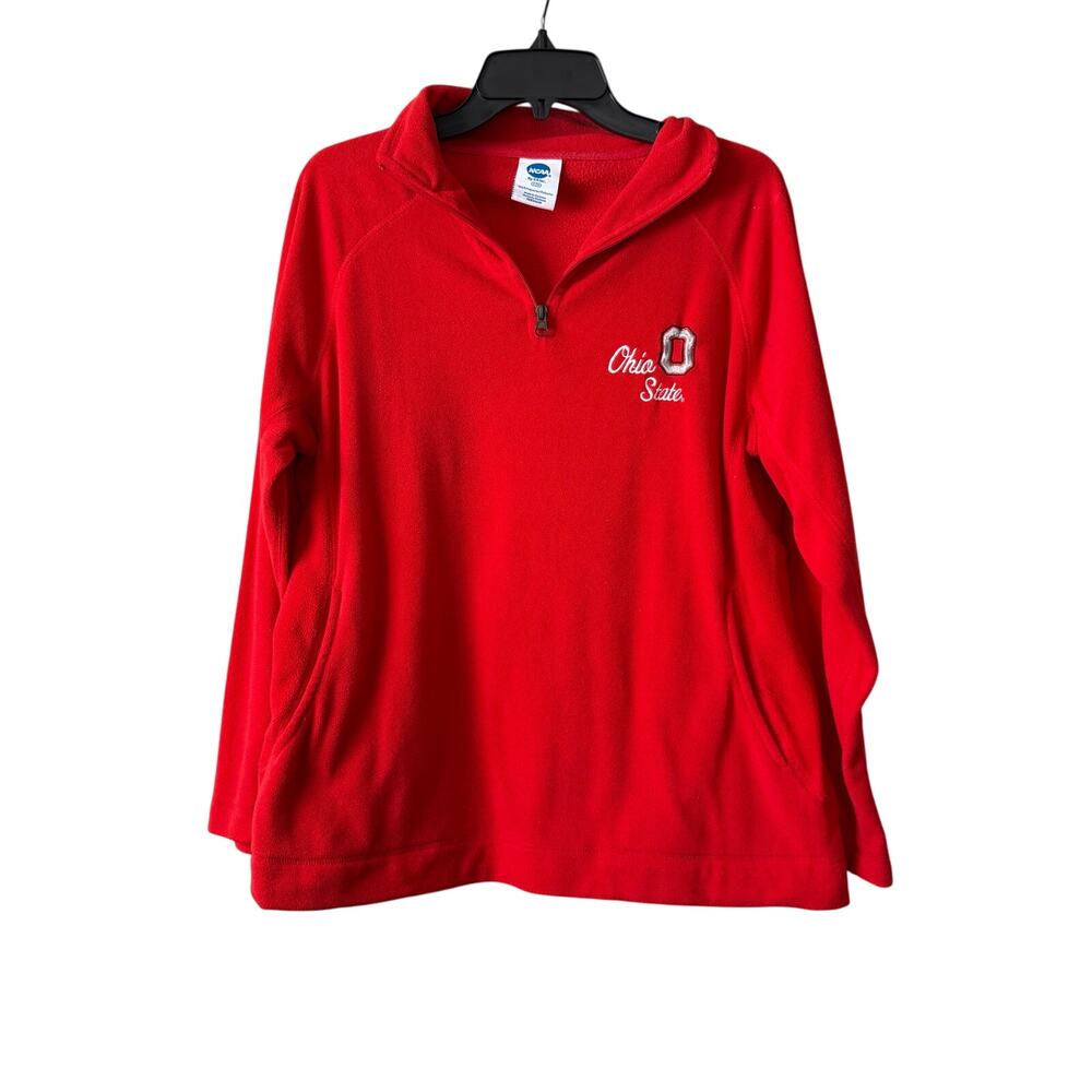 Ohio State 3/4 zip Women's Fleece Jacket Size Large‎